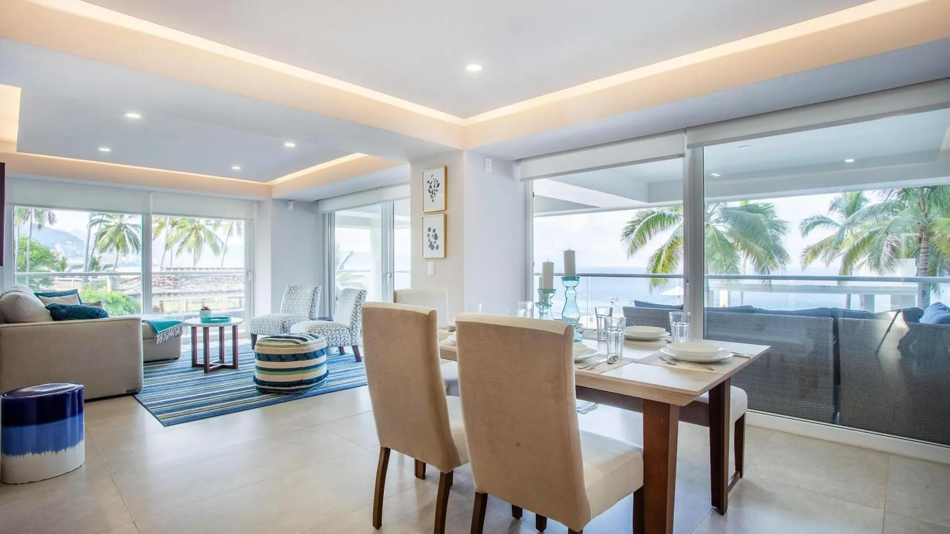Beachfront X-Large Corner Unit-2 Bdr- Ocean View Puerto Vallarta Mexico
